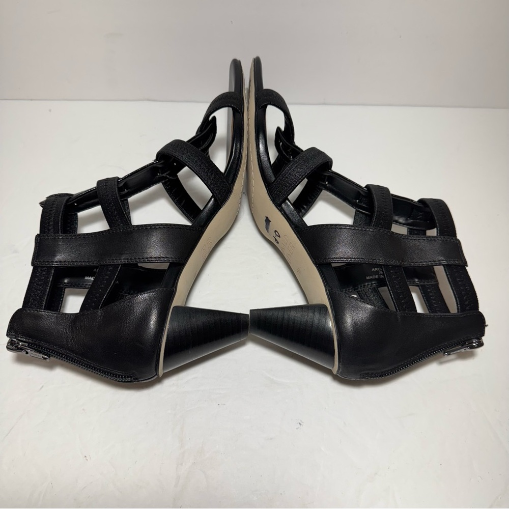 Donald J. Pliner 'Arcadia' Black Strappy Sandals Heels Size 7 - Picture 9 of 15